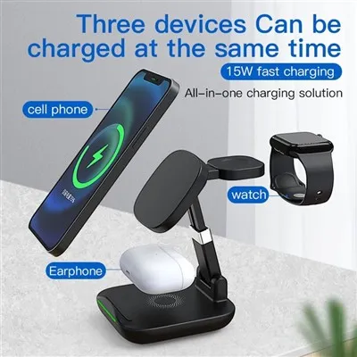 3 in 1 Magnetic Suction Wireless Charger